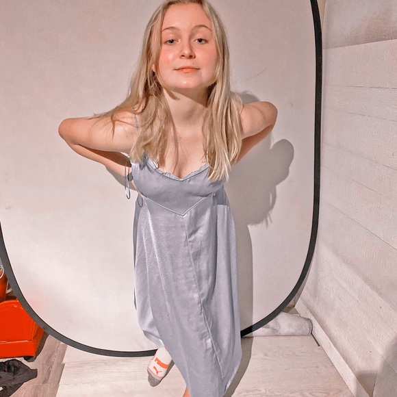 Silk slip dress - Picture 2 of 3